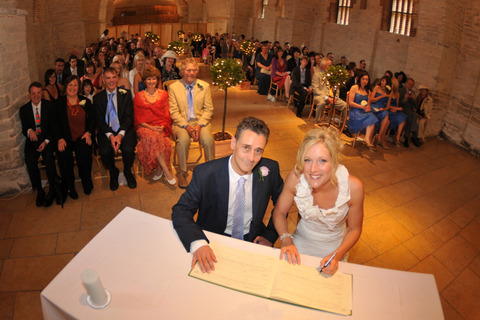 Signing Wedding Register